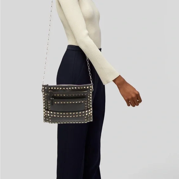 Valentino Rockstud Crossbody Bag Triple Zip - Picture 5 of 12